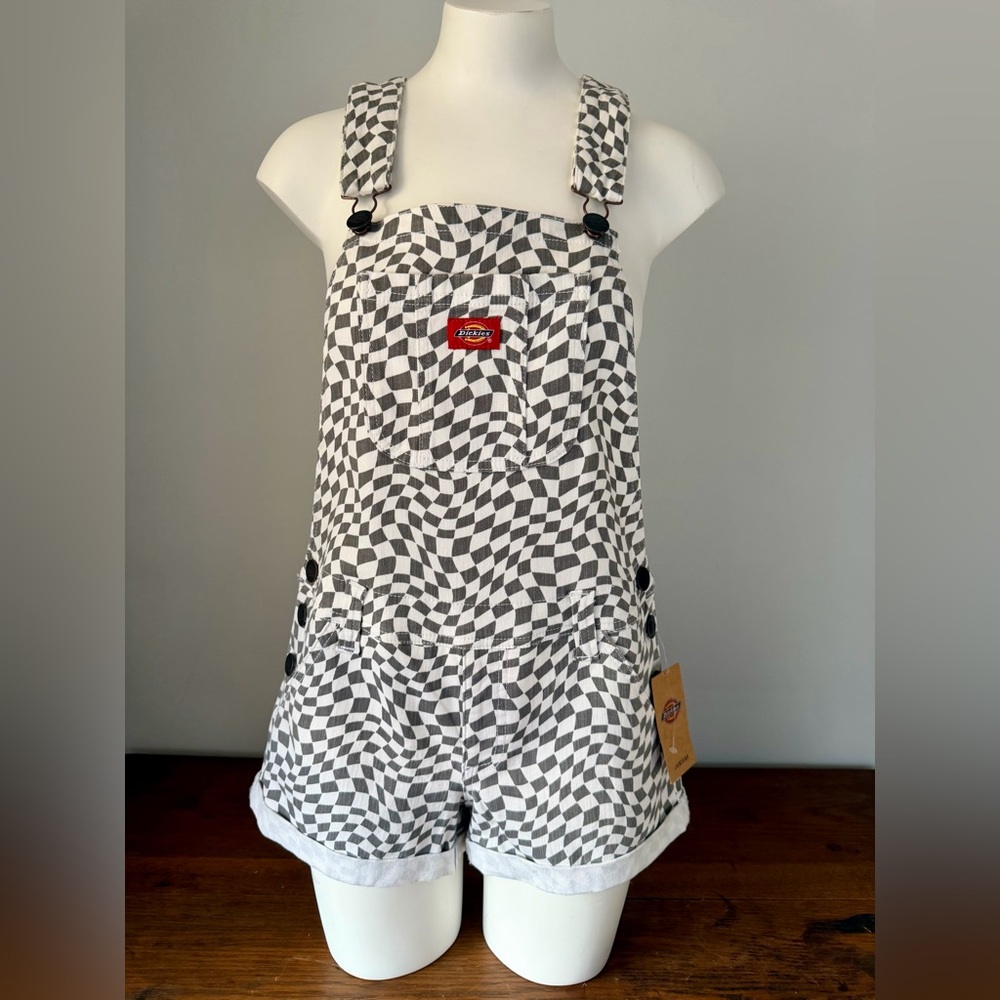 Dickies Checkered Short Overalls
